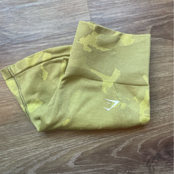 Gymshark Pants - Gymshark Olive Green Camo Leggings